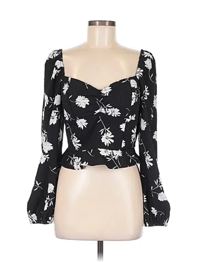 Pre-owned B.o.g. Collective 3/4 Sleeve Blouse In Black