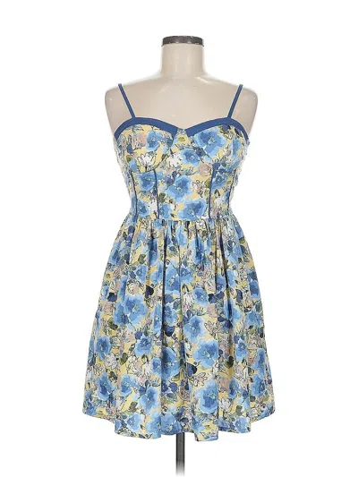 Pre-owned B.o.g. Collective Cocktail Dress In Blue