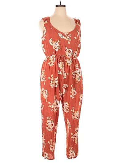 Pre-owned B.o.g. Collective Jumpsuit In Orange