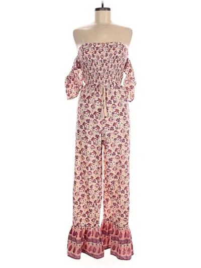 Pre-owned B.o.g. Collective Jumpsuit In Purple