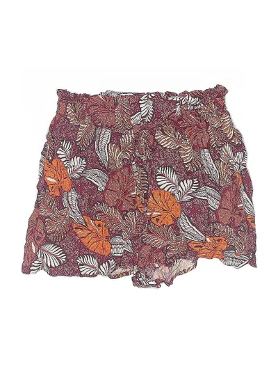 Pre-owned B.o.g. Collective Shorts In Burgundy