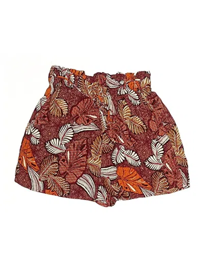 Pre-owned B.o.g. Collective Shorts In Burgundy