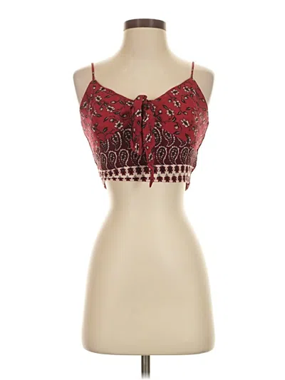 Pre-owned B.o.g. Collective Sleeveless Blouse In Red