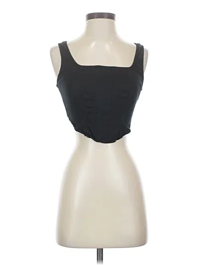Pre-owned B.o.g. Collective Sleeveless Top Black Sweetheart Neckline Tops