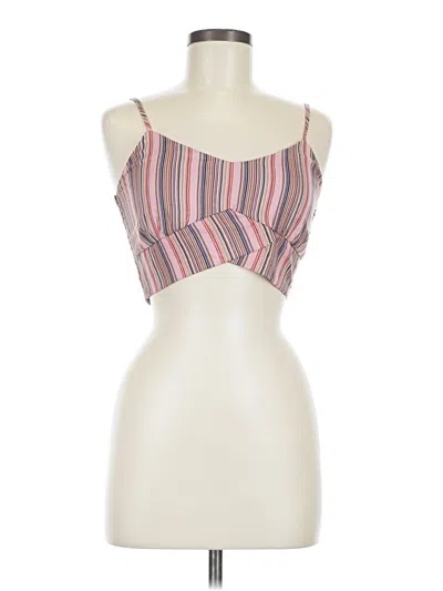 Pre-owned B.o.g. Collective Sleeveless Top Pink Strapless Neckline Tops