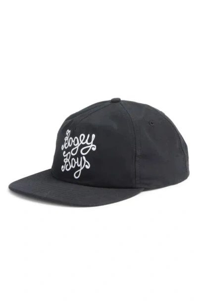 Bogey Boys Essential Logo Embroidered Snapback Baseball Cap In Black ...