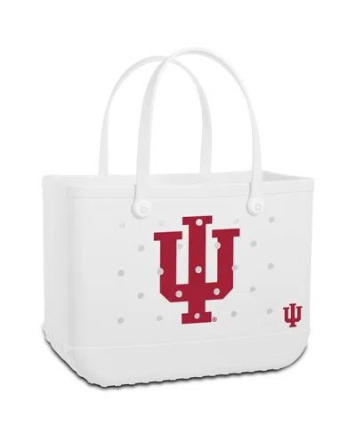 Bogg Bag Indiana Hoosiers Tote Bag In White