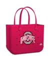 Bogg Bag Ohio State Buckeyes Handbag In Pink