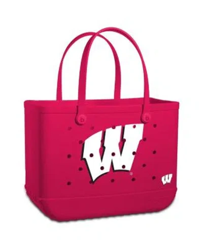 Bogg Bag Wisconsin Badgers Tote Bag In Transparent