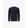 Boggi Mens Navy Blue B Tech Brand-embossed Stretch Cotton-blend Sweatshirt Xxl In Blue