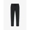 Boggi Mens Black B Tech Drawstring-waist Stretch Cotton-blend Trousers In Black