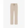 Boggi Mens Sand B Tech Elasticated-waist Stretch Cotton-blend Trousers Xxl In Neutral