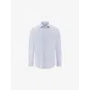 Boggi Mens Light Blue B Tech Slim-fit Stretch-woven Shirt In Blue