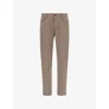 Boggi Mens Taupe B Tech Tapered-leg Stretch-woven Jeans In Neutral