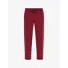 Boggi Mens Burgundy B Tech Drawstring-waist Stretch Cotton-blend Trousers In Red