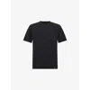 Boggi Mens Charcoal Crewneck Short-sleeve Supima Cotton T-shirt In Black