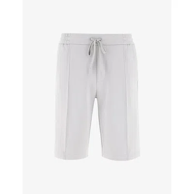 Boggi Mens Ice Scuba Elasticated-waist Stretch Cotton-blend Bermuda Shorts Xxl In Gray