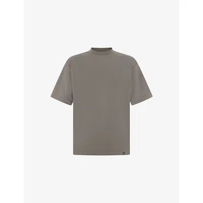 Boggi Mens Mud S.cafè® Yarn Tech Cotton-jersey T-shirt Xl In Brown