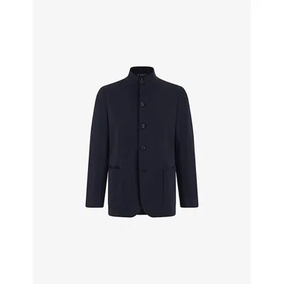 Boggi Mens Navy Blue B Tech Stretch-woven Jacket