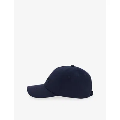 Boggi Mens Navy Blue Logo-embroidered Cotton Baseball Cap