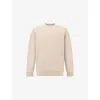 Boggi Mens Sand B Tech Brand-embossed Stretch Cotton-blend Sweatshirt Xl In Neutral