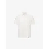 Boggi Mens White Short-sleeve Stretch-cotton Polo Shirt In White