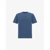 Boggi Mens Air-blue Short-sleeved Crewneck Stretch-cotton T-shirt Xl In Blue