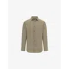 Boggi Mens Beige Slim-fit Stretch-nylon Shirt In Gray