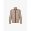 Boggi Mens Taupe Nexus Technical-woven Shirt Jacket In Brown