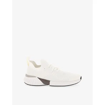 Boggi Mens White Willow Technical Yarn Knitted Trainers Eur 43 / 9 Uk