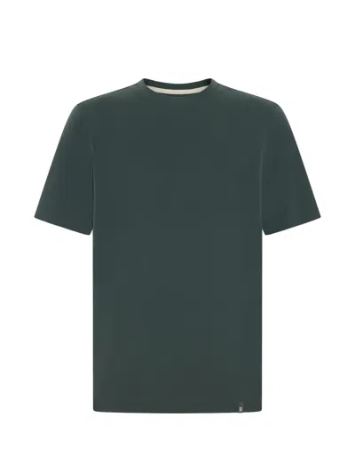 Boggi Milano Appliqué Piqué T-shirt In Green
