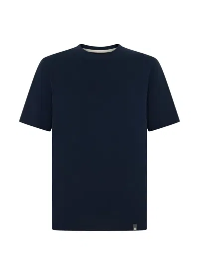 Boggi Milano Appliqué T-shirt In Blue