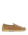 Boggi Milano Aria Suede Loafers In Brown