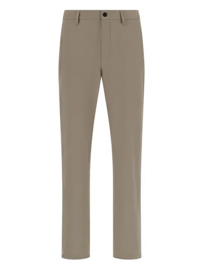 Boggi Milano B-tech Elastic-waistband Chino Trousers In Neutral