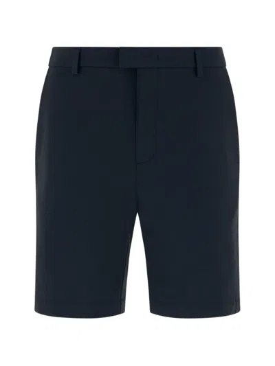Boggi Milano Seersucker 9.5 Tech Shorts In Blue