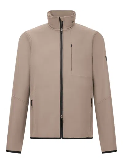 Boggi Milano B-tech Stretch Padded Windproof Jacket In Brown