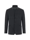 Boggi Milano Blazer Diagonal Wool Blend Wooltech In Gray