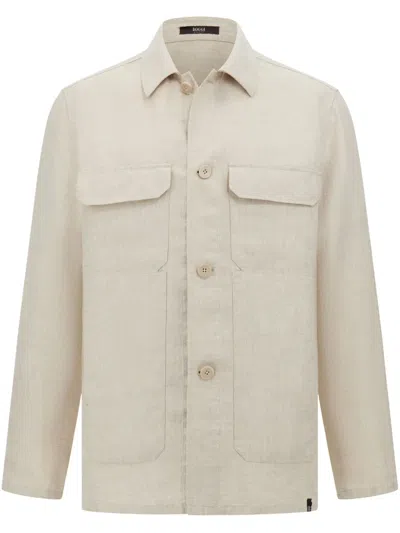 Boggi Milano Bond Shirt Jacket In Neutrals