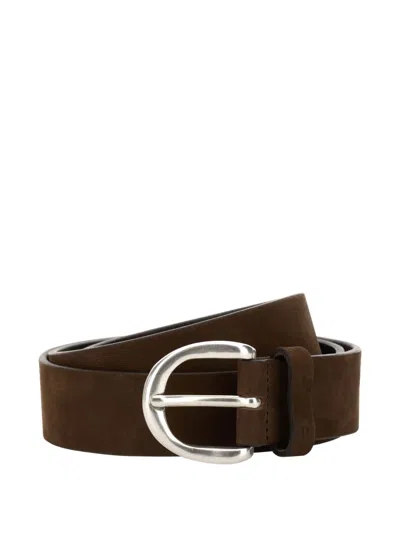 Boggi Milano Buckle Belt In Brown