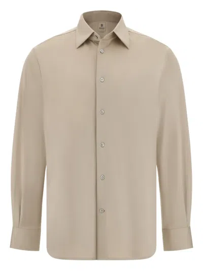 Boggi Milano Button-down Shirt In Neutral