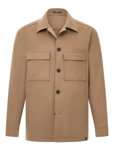 Boggi Milano Button-fastening Shirt Jacket In Brown