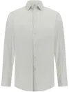 Boggi Milano Slim Fit Stretch Nylon Shirt In Neutral