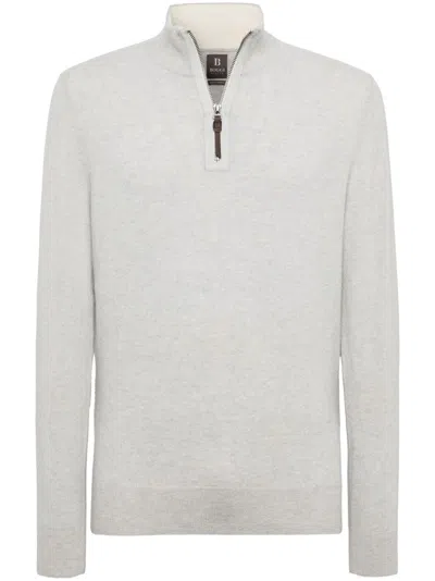Boggi Milano Cashmere Sweater In Grey