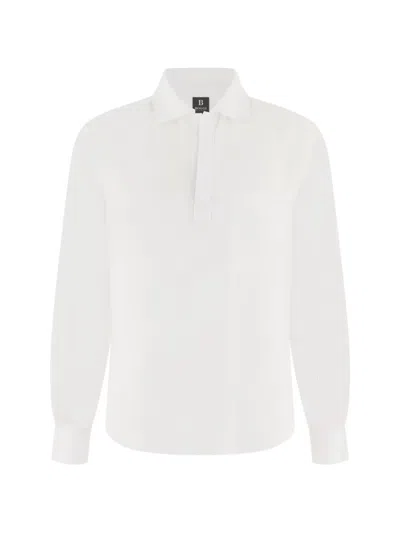 Boggi Milano Chest-pocket Shirt In White