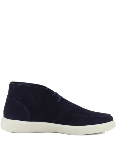 Boggi Milano Cirrus Suede Desert Boots In Blue