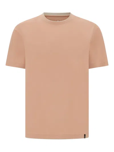 Boggi Milano Contrast-trim T-shirt In Neutrals