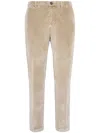 Boggi Milano Corduroy Trousers In Neutrals