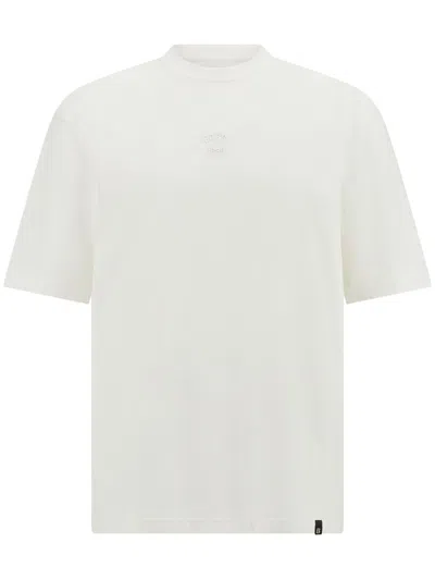 Boggi Milano Cafe Pique Crewneck T-shirt In White