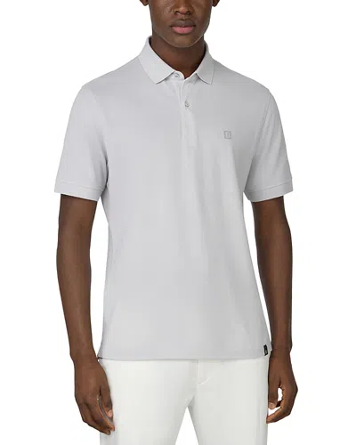 Boggi Milano Cotton Pique Polo Shirt In White