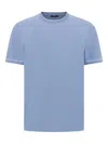 Boggi Milano Contrast-trim T-shirt In Blue